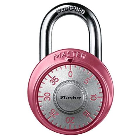 Master Lock 1530DPNK Locker Lock Combination Padlock, Pink.